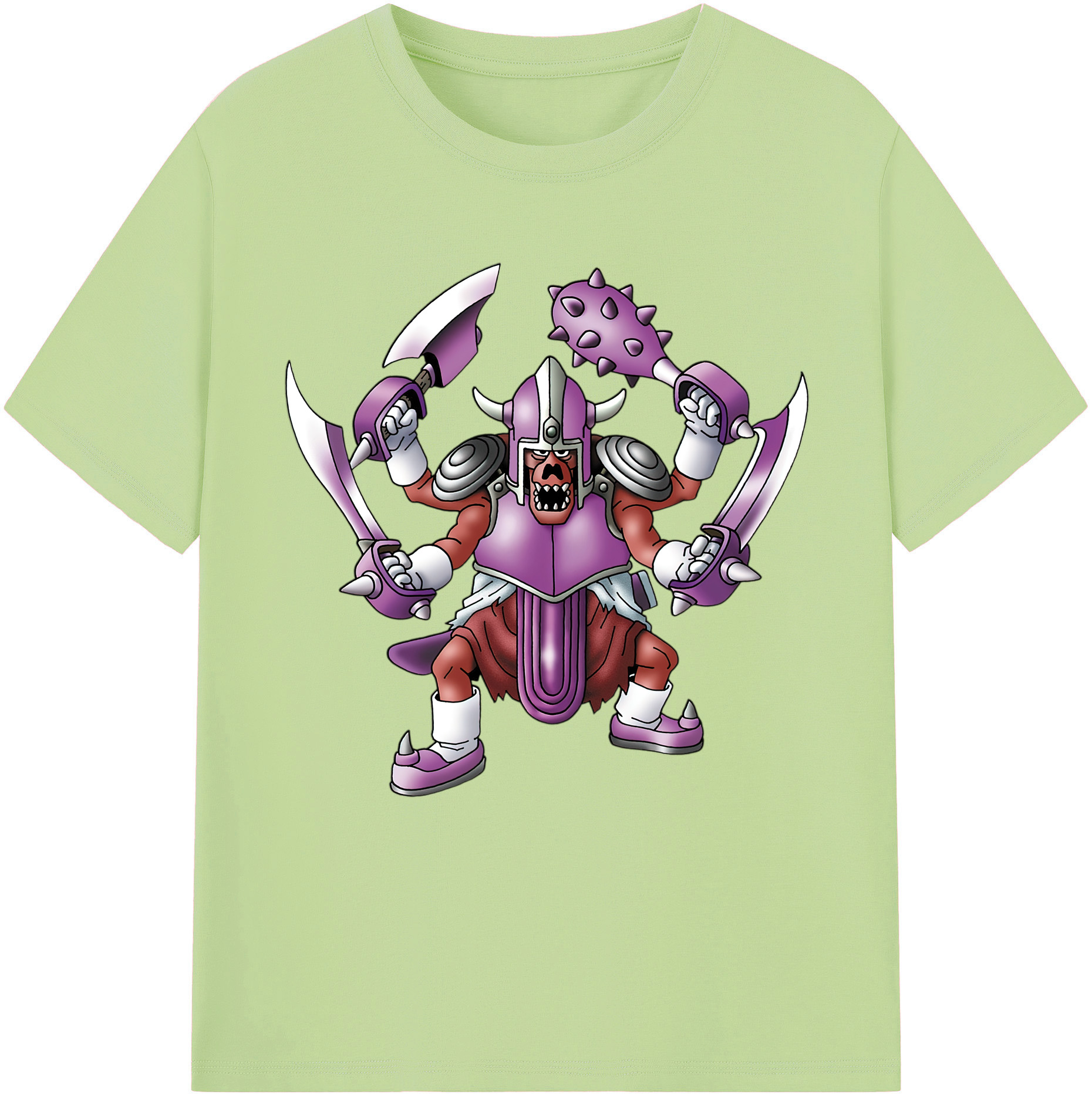 （画像用） ドラゴンクエスト Doragon Kuesuto Dragon Quest 綿100％半袖Tシャツ（フロントプリント）